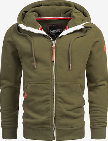 Veste de survêtement 'Geenio' Alessandro Salvarini en vert : devant