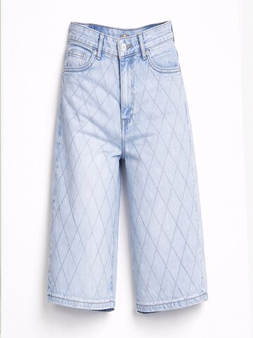 IT'S BASIC Regular Jeans 'Rhinestone' in Blauw: voorkant