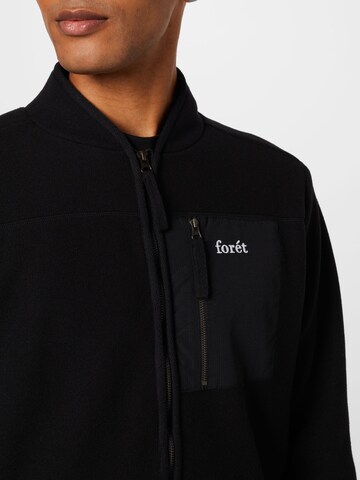 forét Fleece jas 'SILENCE' in Zwart