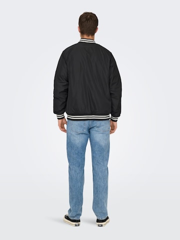 Only & Sons Between-Season Jacket in Black