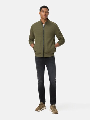 CAMEL ACTIVE Sweatjacke aus Baumwollmix in Grün