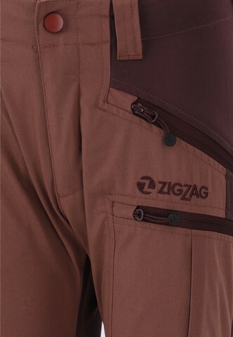 ZigZag Regular Outdoor Pants 'Bono' in Brown