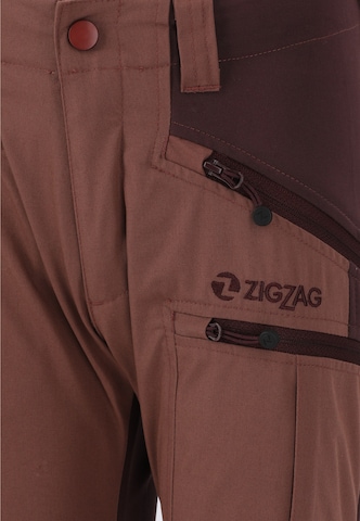 ZigZag Regular Outdoor Pants 'Bono' in Brown