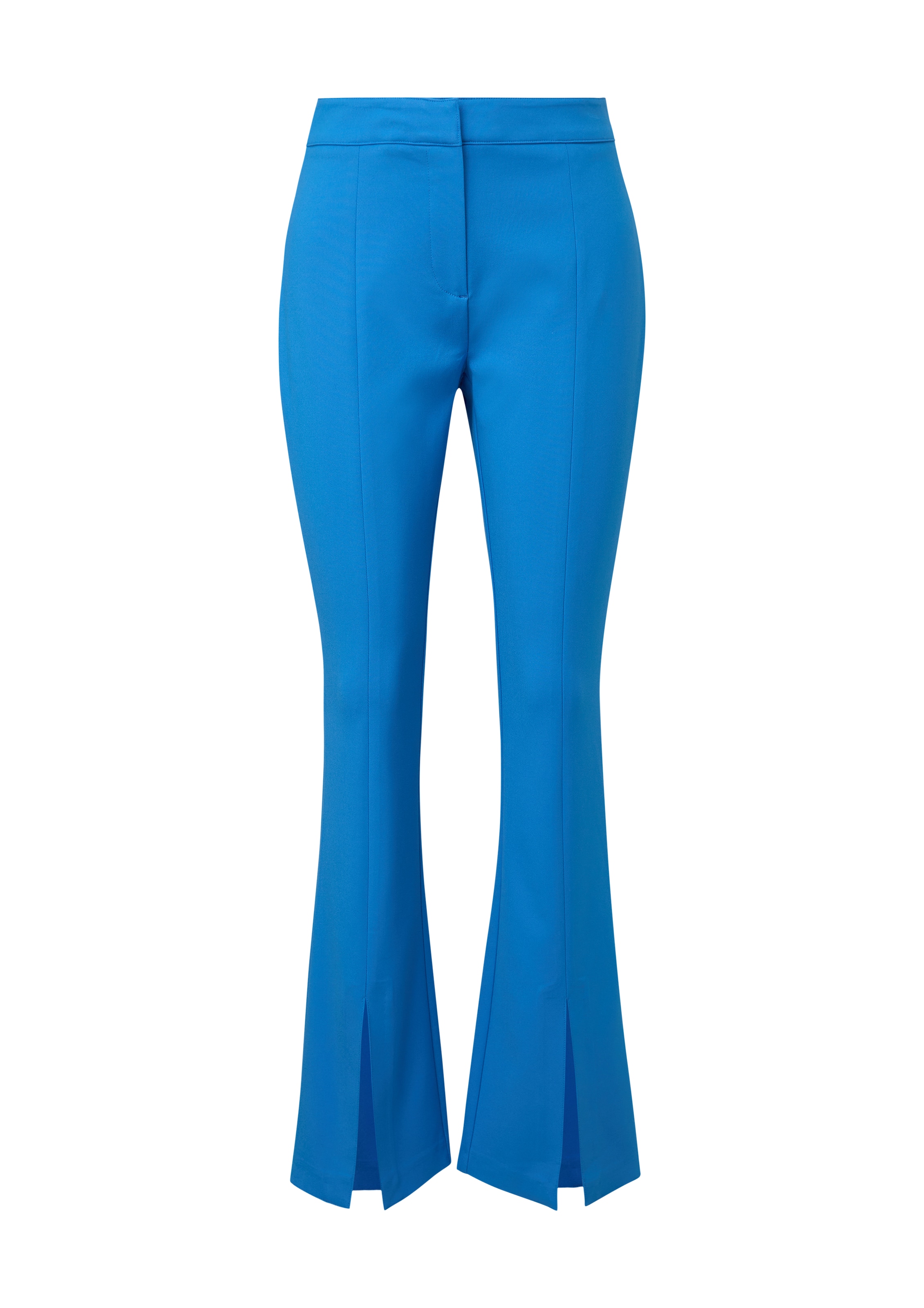 comma casual identity Flared Broek in Blauw: voorkant