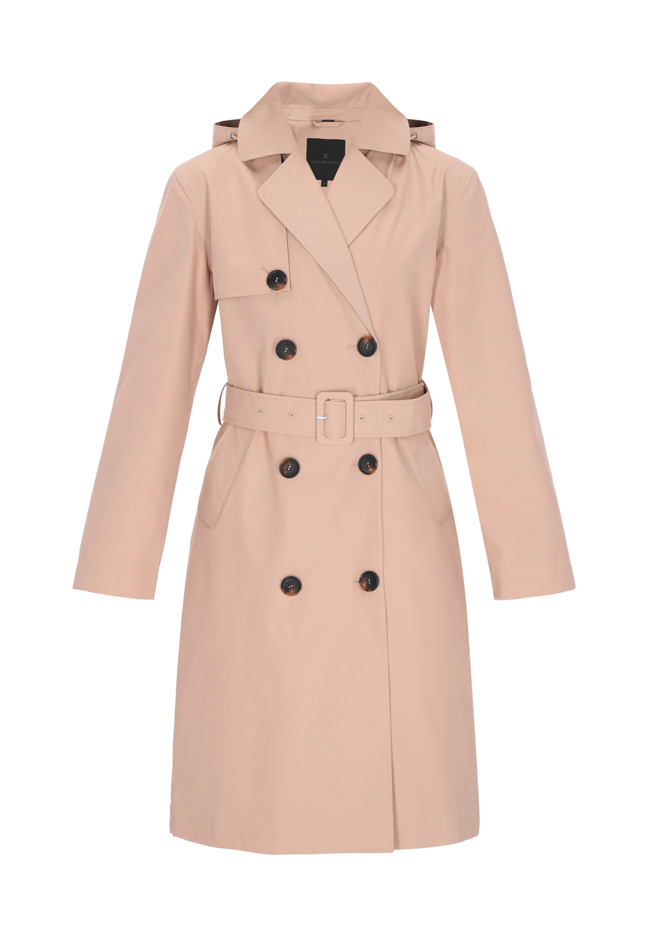 DreiMaster Klassik - Sobretudo meia-estação em bege: frente