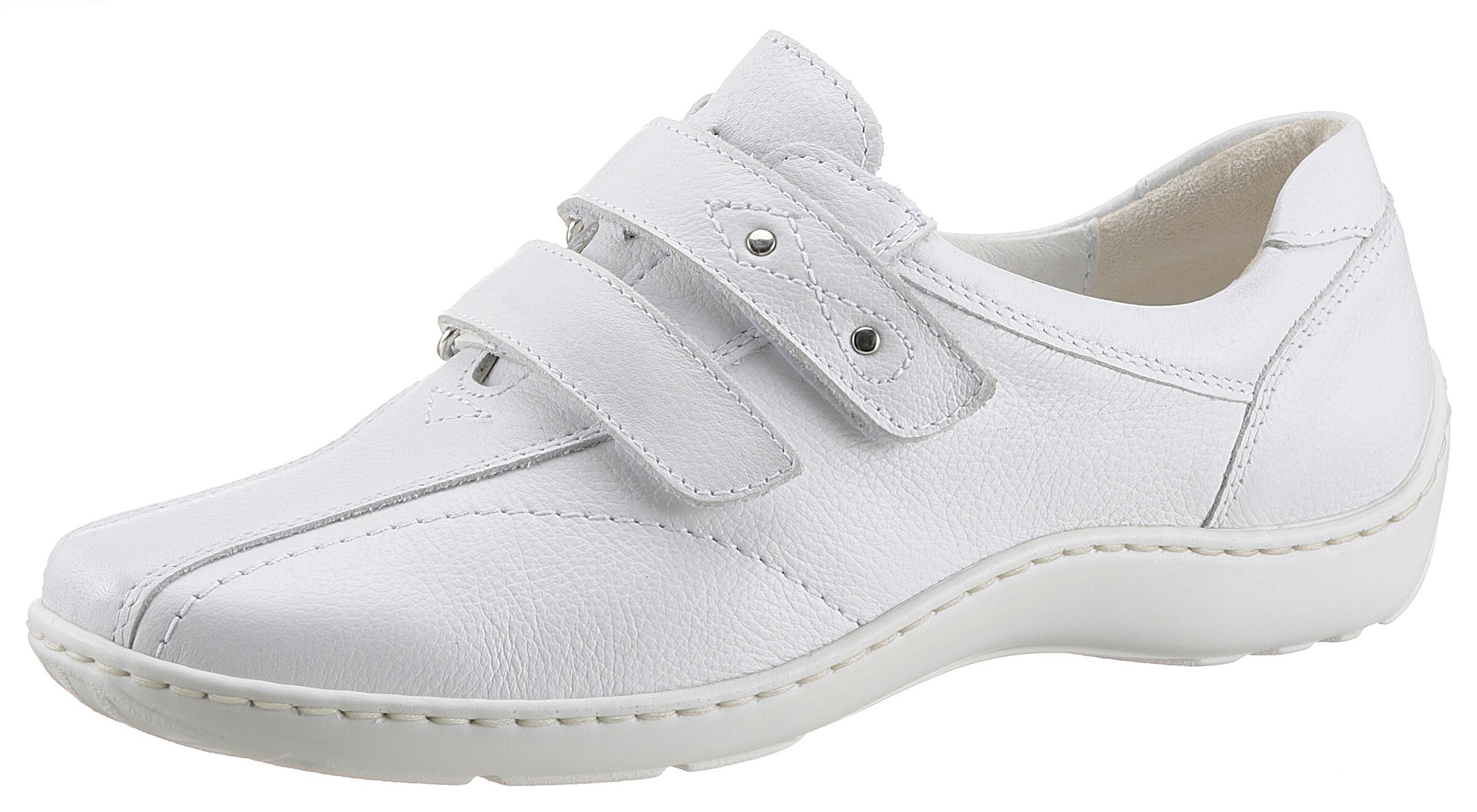 WALDLÄUFER Slipper in Weiß: Vorderseite