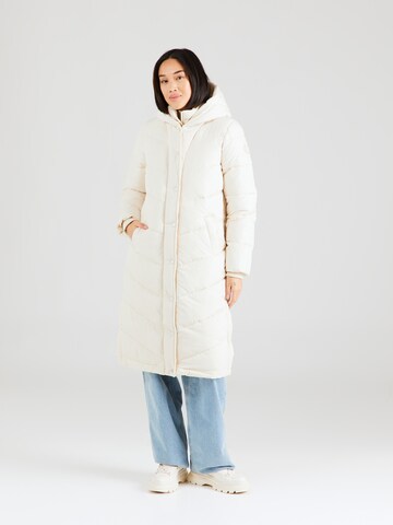 HOLLISTER Winter Coat in Beige: front