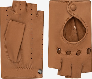 Roeckl Fingerless Gloves 'Florenz' in Brown: front
