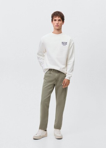 MANGO MAN Regular Jeans in Grün