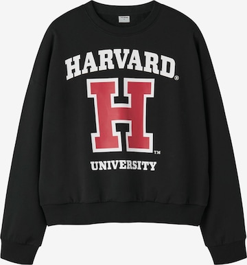 Sweat-shirt TWO SOON en noir : devant