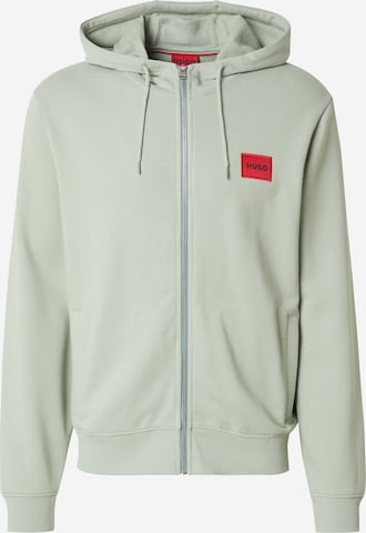 Veste de survêtement 'Daple' HUGO en vert : devant