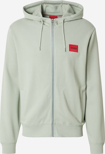 Džemperis 'Daple' iš HUGO, spalva – pastelinė žalia / raudona / juoda, Prekių apžvalga