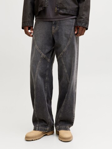Wide Leg Jean 'JJIDAVE ONYX' JACK & JONES en noir