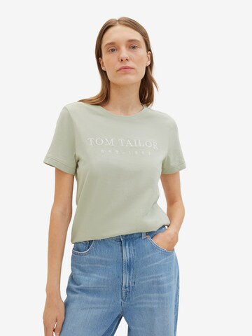 Tricou de la TOM TAILOR pe verde: față