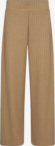 Soyaconcept Wide Leg Housut 'Isel' värissä ruskea: etupuoli