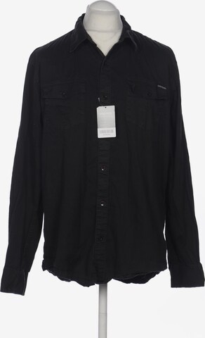 QUIKSILVER Button Up Shirt in XL in Black: front
