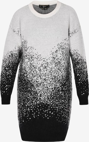 Robes en maille faina en noir : devant