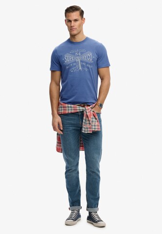 T-Shirt Superdry & Co en bleu