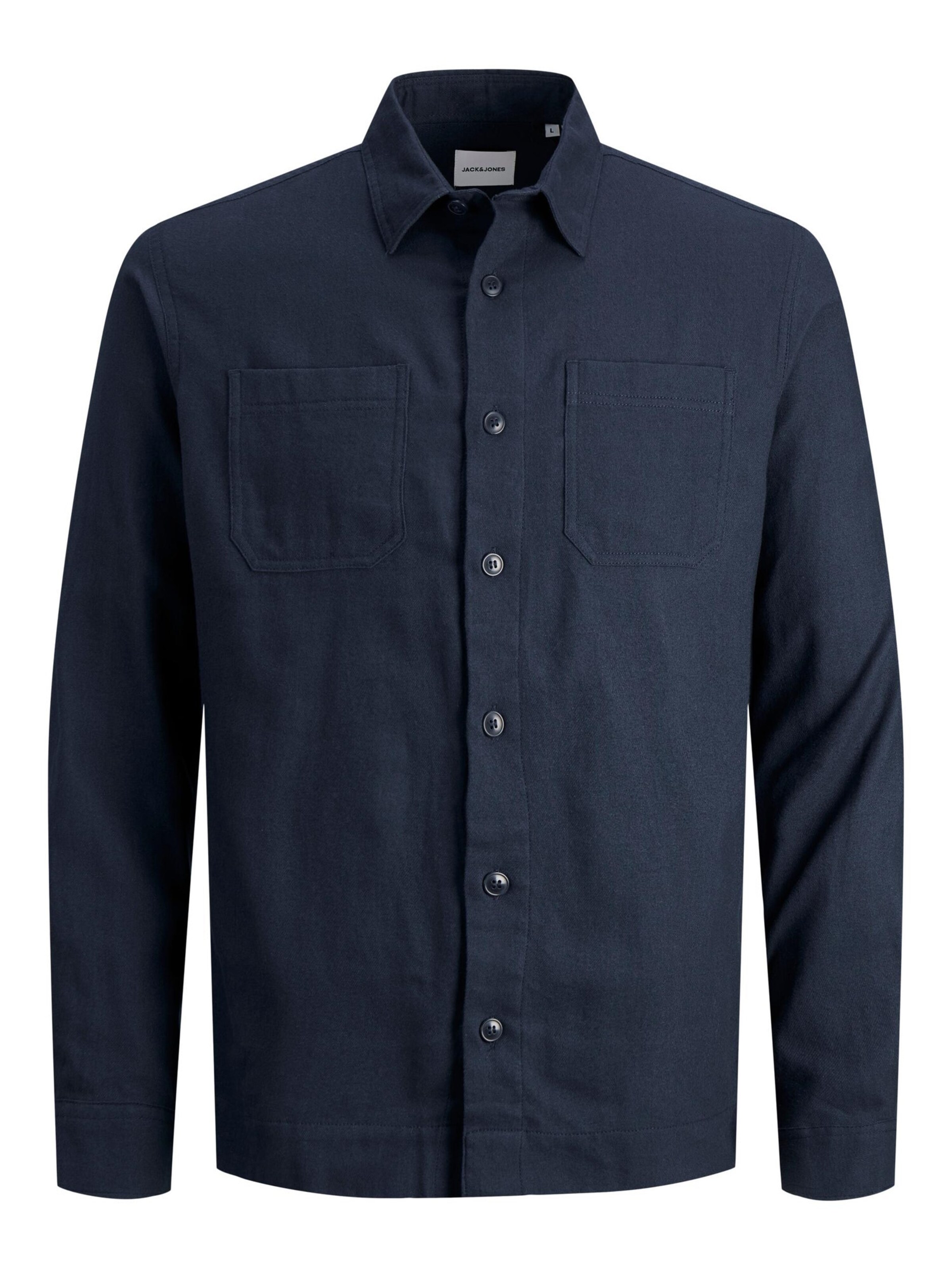 JACK & JONES Button Up Shirt 'JJLogan' in Night blue, Item view