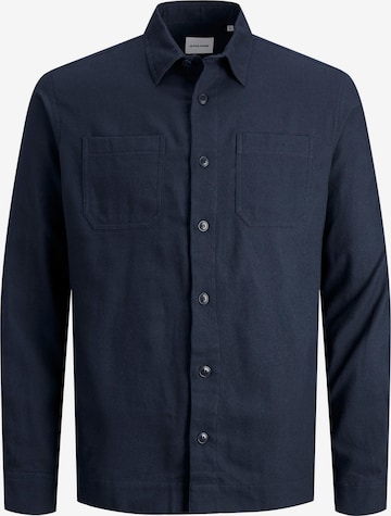 JACK & JONES Button Up Shirt 'Logan' in Blue: front