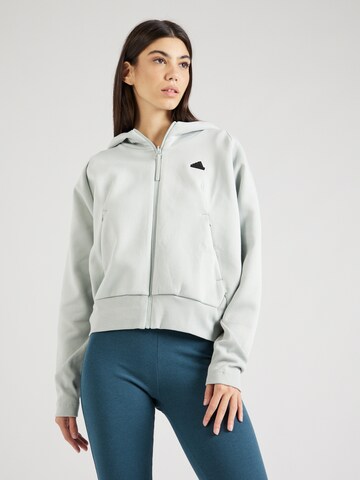 ADIDAS SPORTSWEAR Sports sweat jacket 'Z.N.E.' in Grey: front