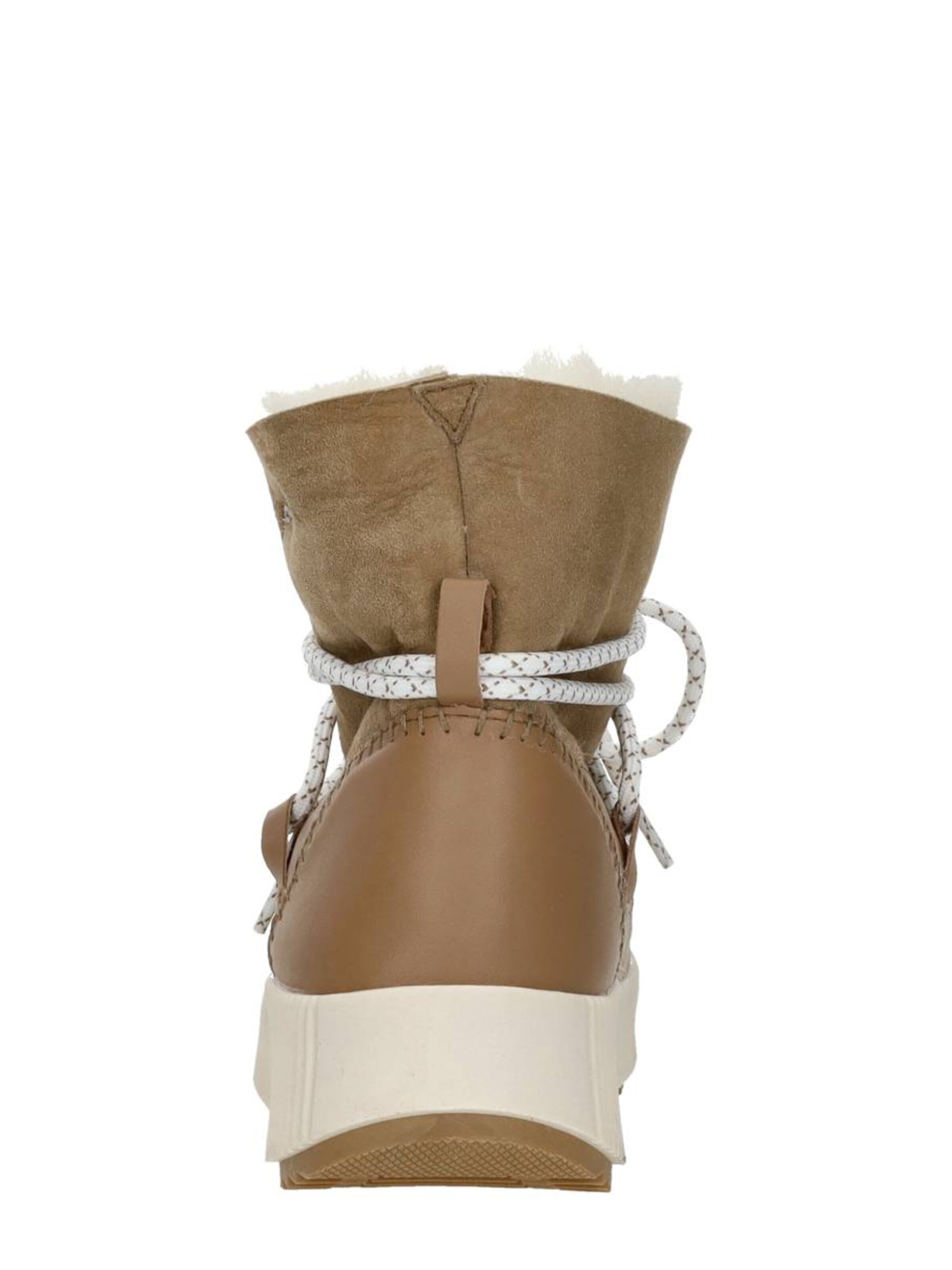 Palpa Boots 'Enkellaarsjes Plat' in Beige
