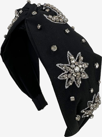 FILIPPA FIRENZE Hair Jewelry 'Grande Stella Luna' in Black: front