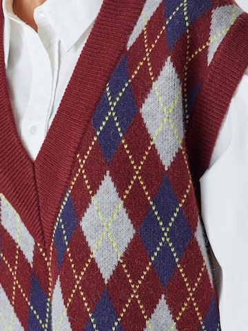 co'couture Neulepaita 'Row' värissä punainen