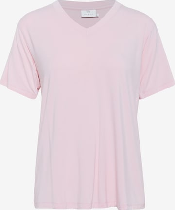 rožinė Kaffe Marškinėliai: priekis