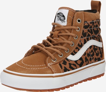 VANS - Sapatilhas 'SK-8 HI' em castanho: frente