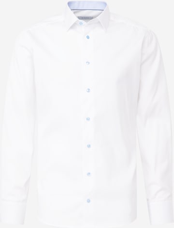 ETON Slim fit Button Up Shirt in White: front