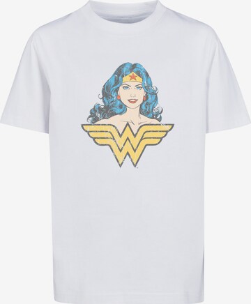 F4NT4STIC Shirt 'DC Comics Wonder Woman Gaze' in White: front