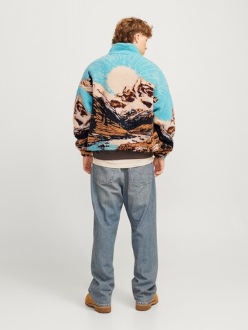 JACK & JONES Sweat jacket 'JORLandscape' in White