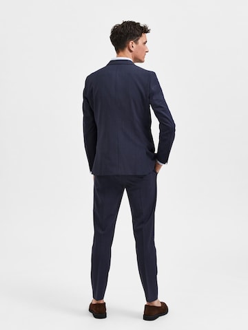 SELECTED HOMME Slim fit Colbert 'ELON' in Blauw