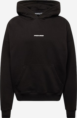 Pegador Sweatshirt in Zwart: voorkant