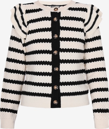 Cardigan DreiMaster Vintage en blanc : devant