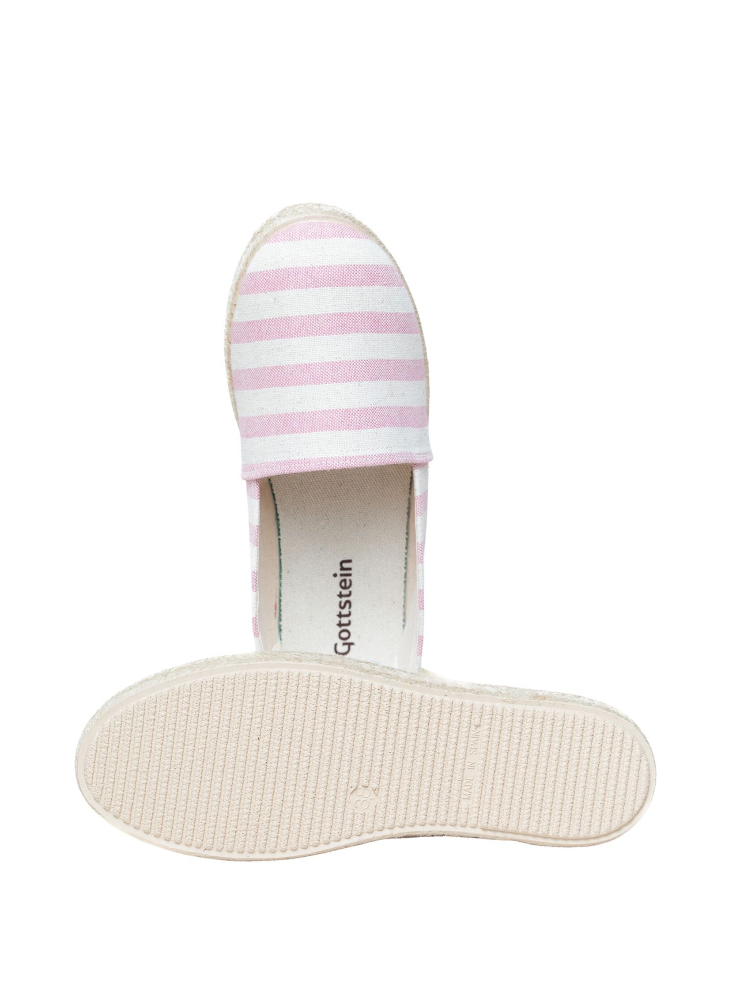 Gottstein Espadrilles 'Espadrille Camping Linen duo' in Pink
