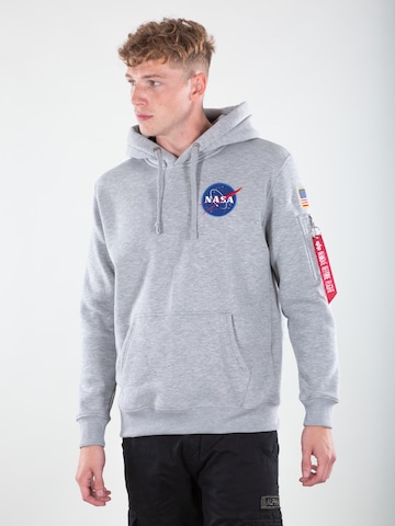 ALPHA INDUSTRIES Свитшот 'Space Shuttle' в Серый: спереди