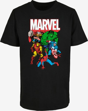 ABSOLUTE CULT Shirt 'Avengers - Marvel Comics Group' in Black: front