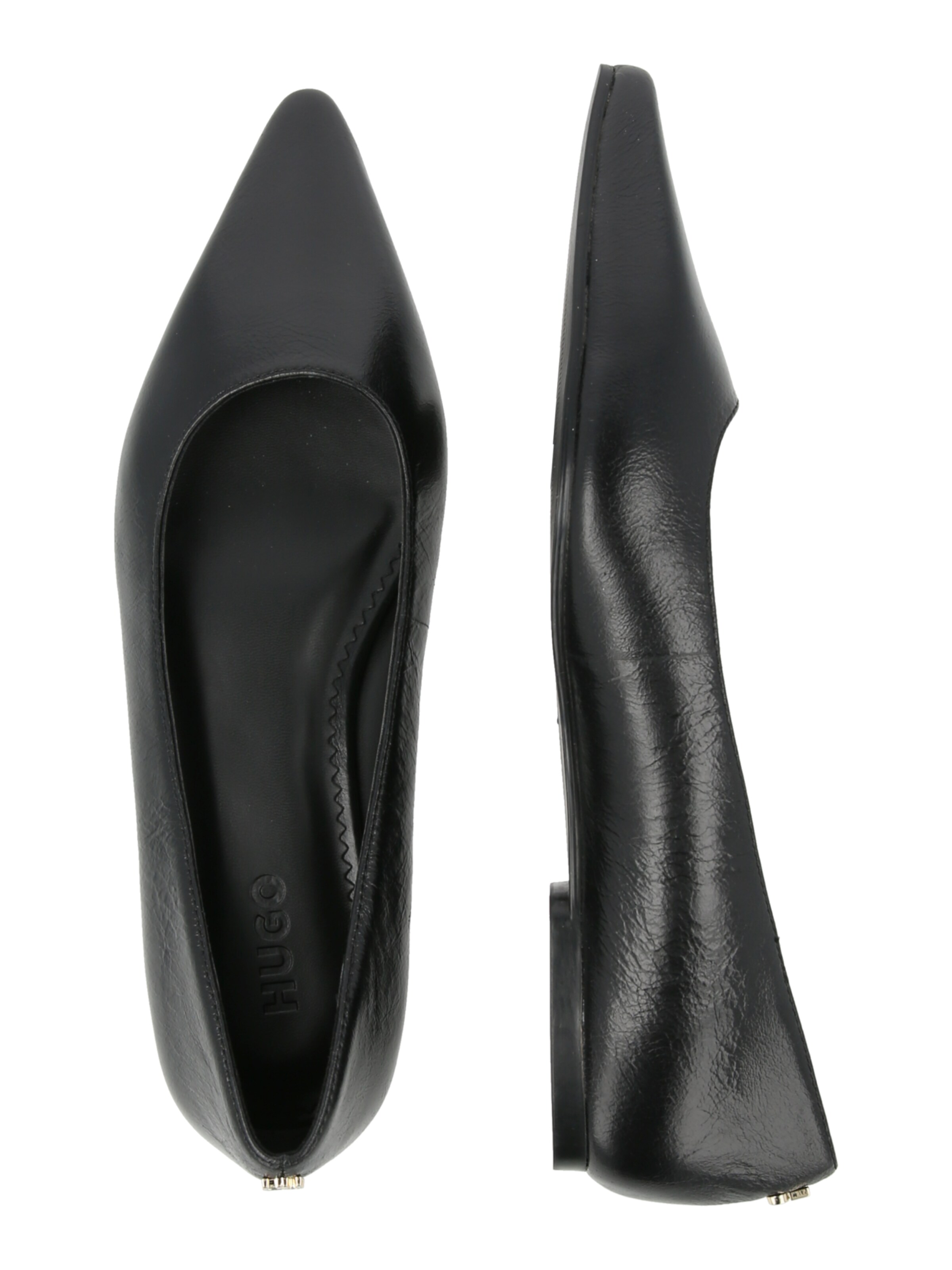 juoda HUGO Balerinos 'Seleny'