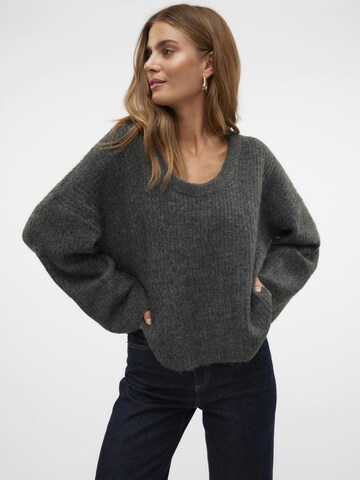 VERO MODA Trui 'VMGemma' in Grijs