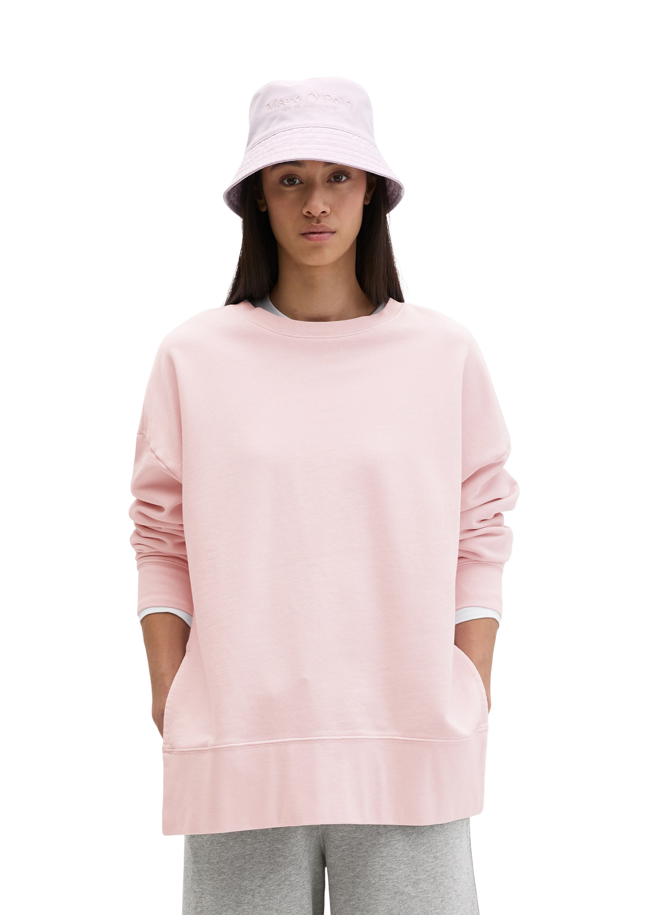 Marc O'Polo Sweatshirt in Roze: voorkant