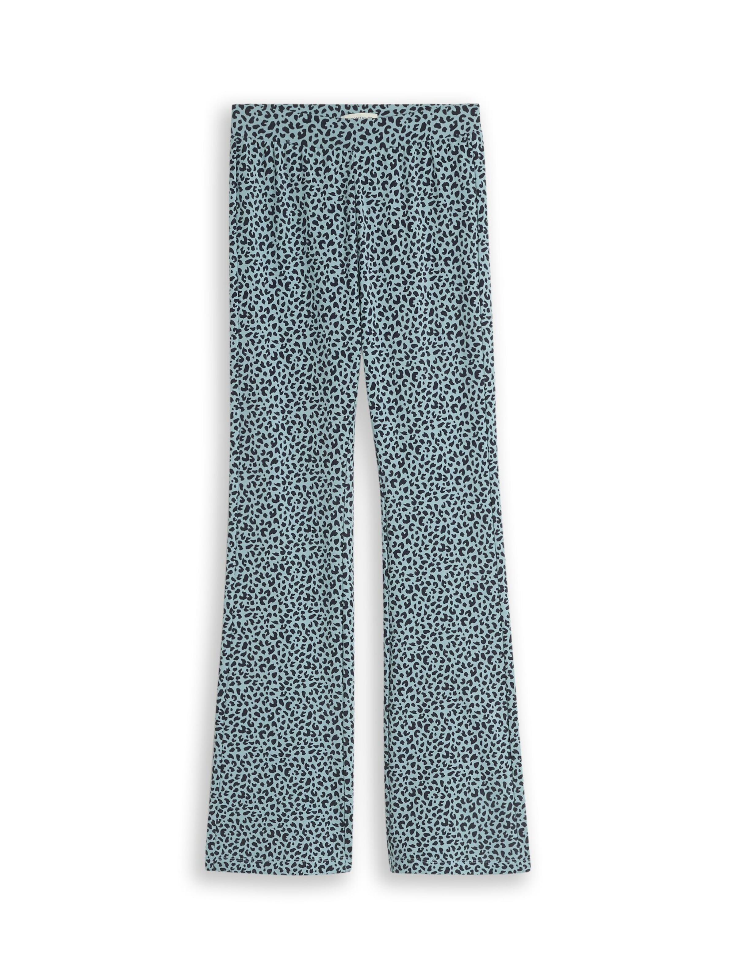 TOM TAILOR Flared Leggings in Groen: voorkant