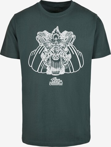 Merchcode Shirt 'Thin Lizzy - Rocker' in Groen: voorkant