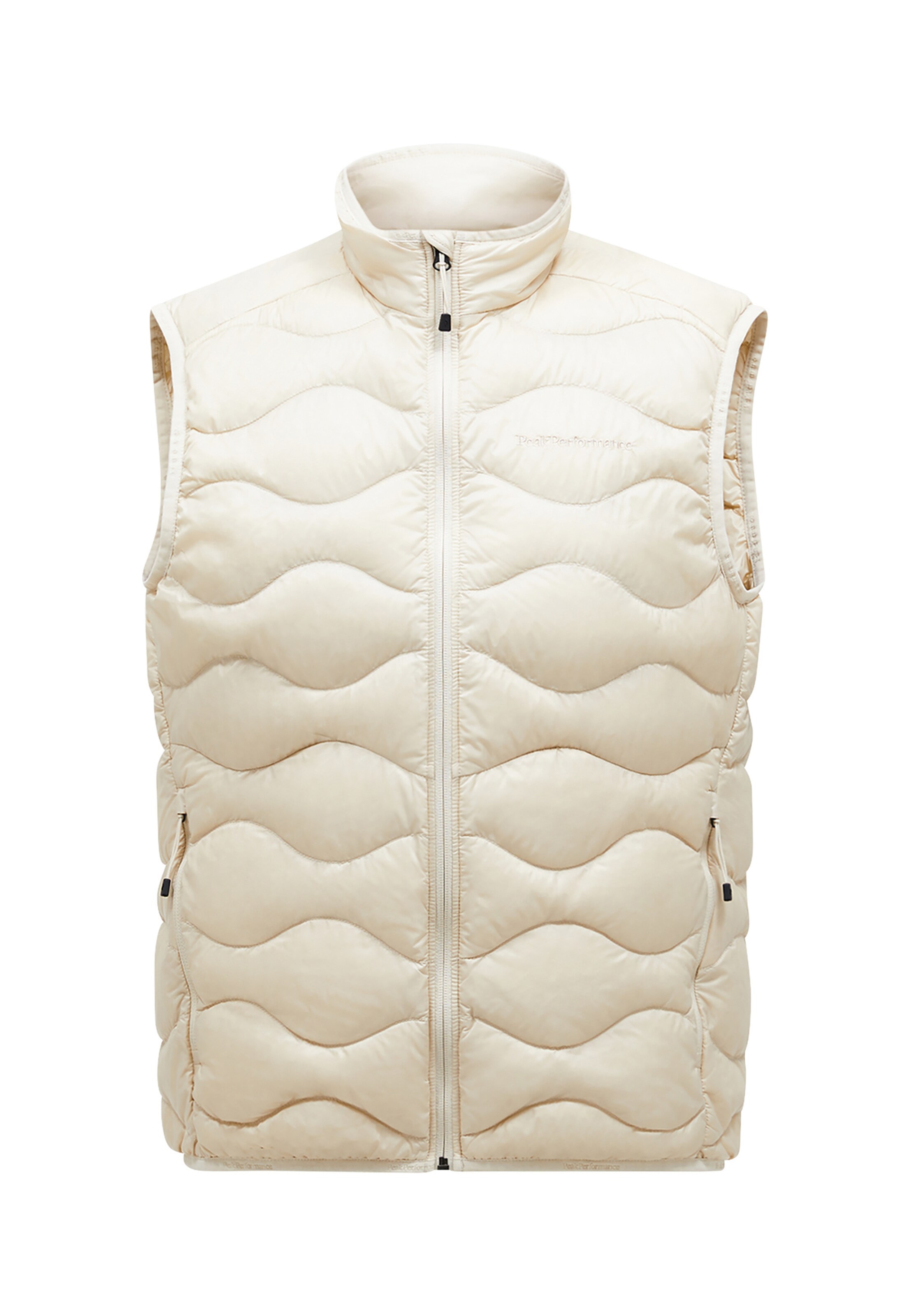 Gilet PEAK PERFORMANCE en beige : devant
