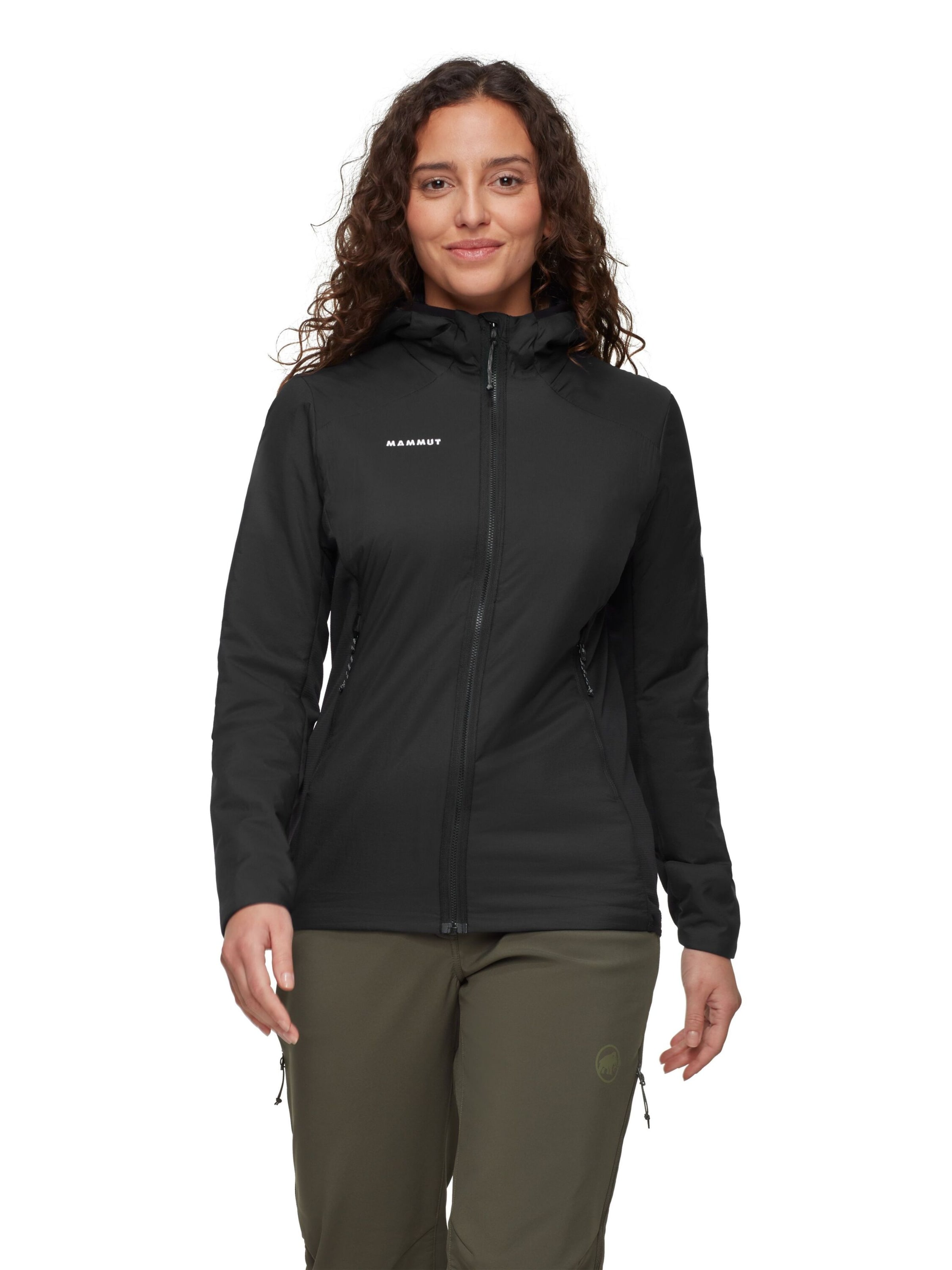 MAMMUT Outdoor Jacket in Black: front