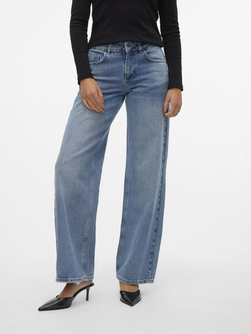 SOMETHINGNEW Wide leg Jeans 'RANCY' in Blauw: voorkant