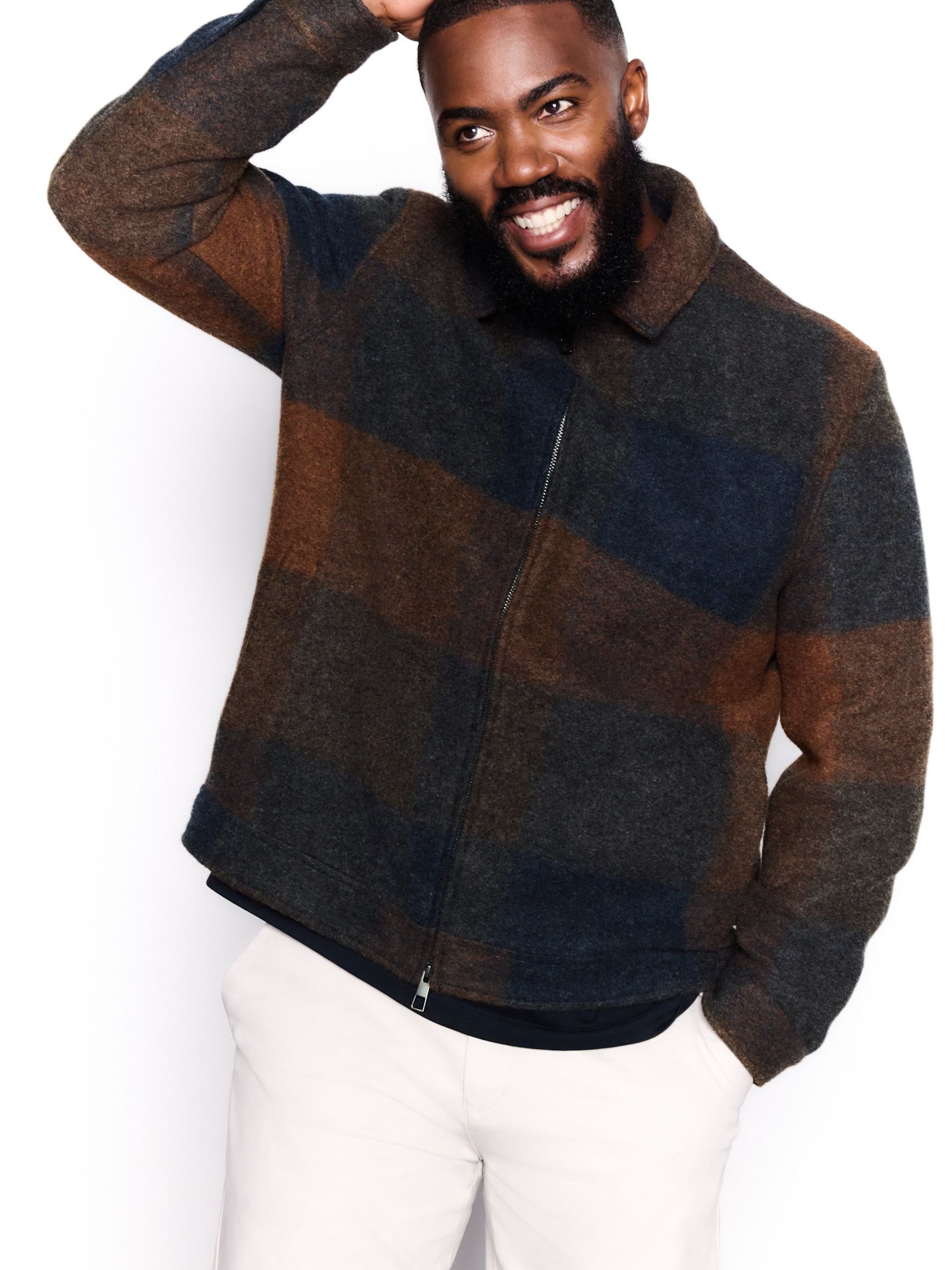 Veste mi-saison Next en orange : devant