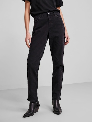 PIECES Regular Jeans 'Luna' in Black: front