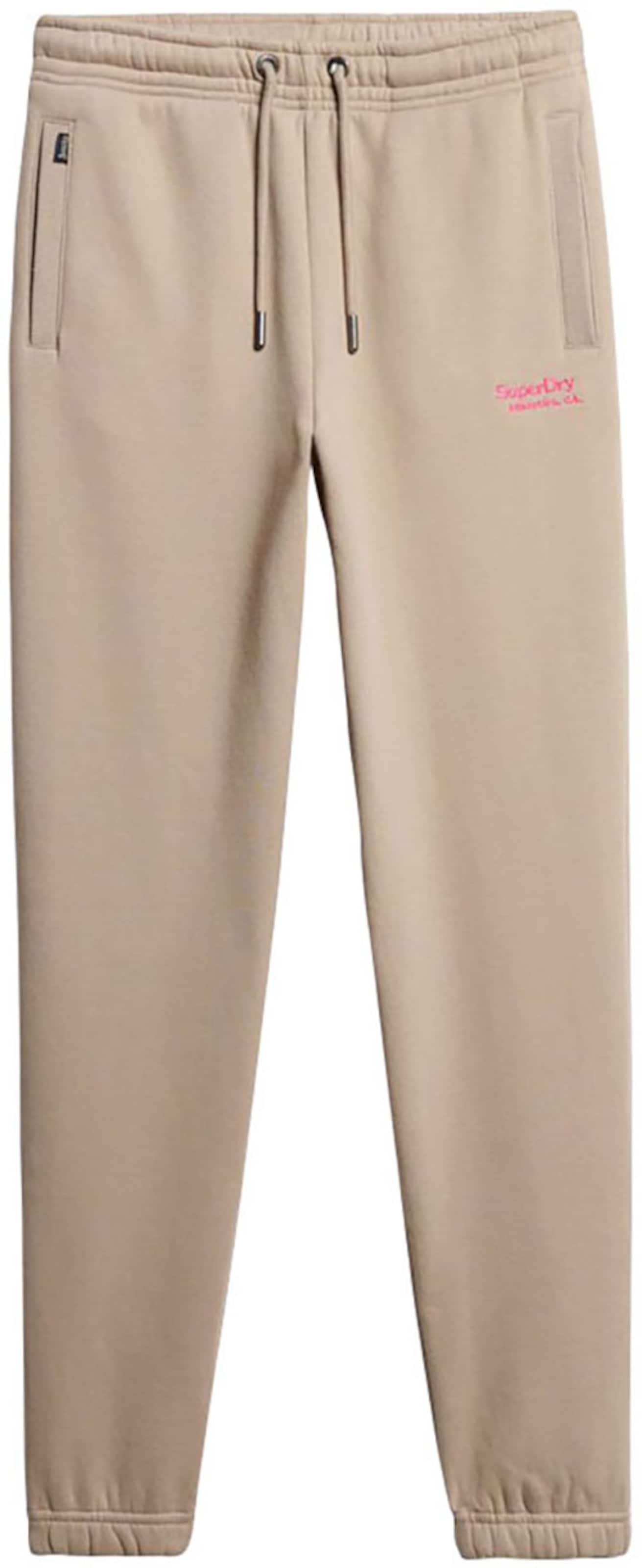 Superdry - Tapered Pantalón 'Essential' en gris: frente